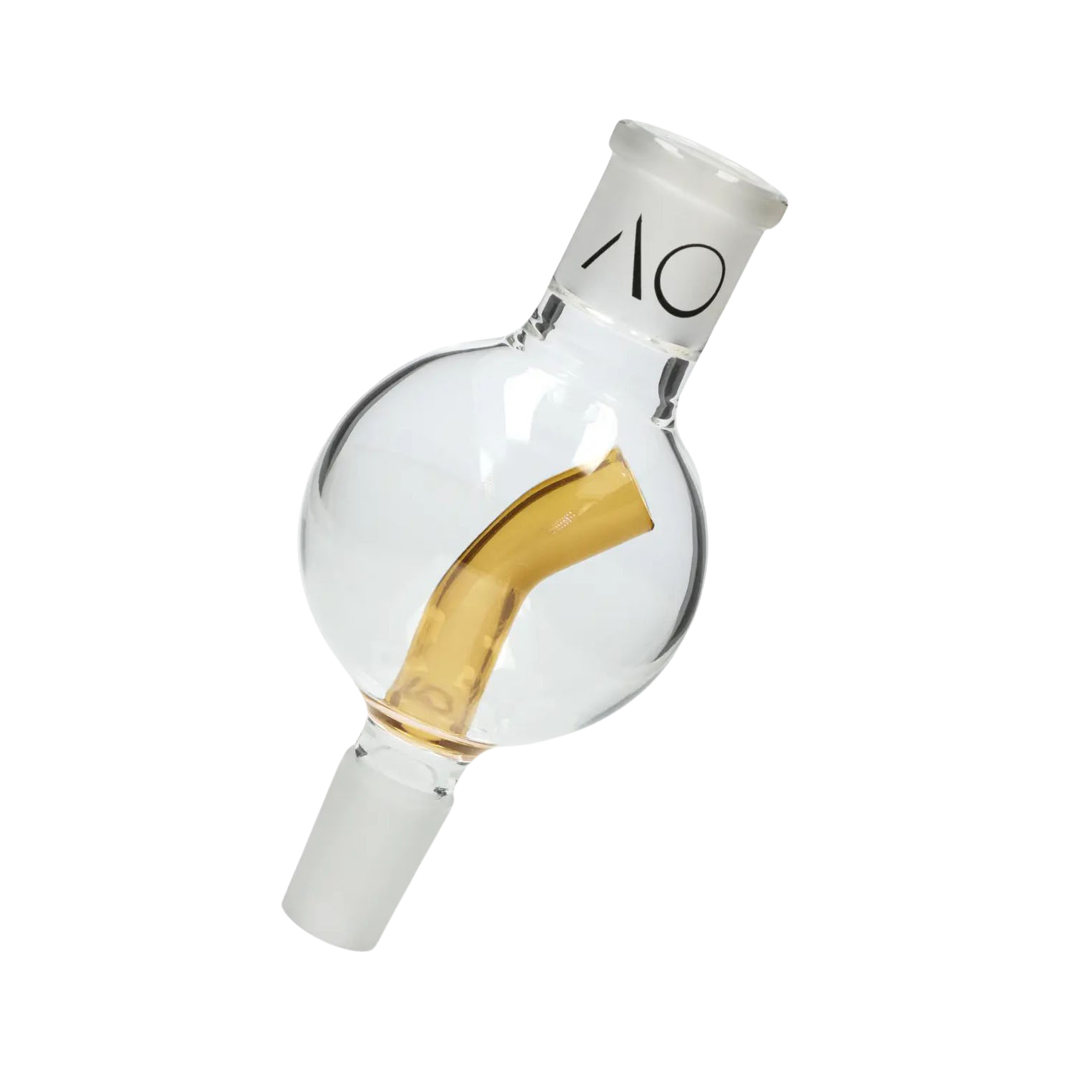 AO Glas Molassefänger 18/8 Kugel 75mm Stem Yellow